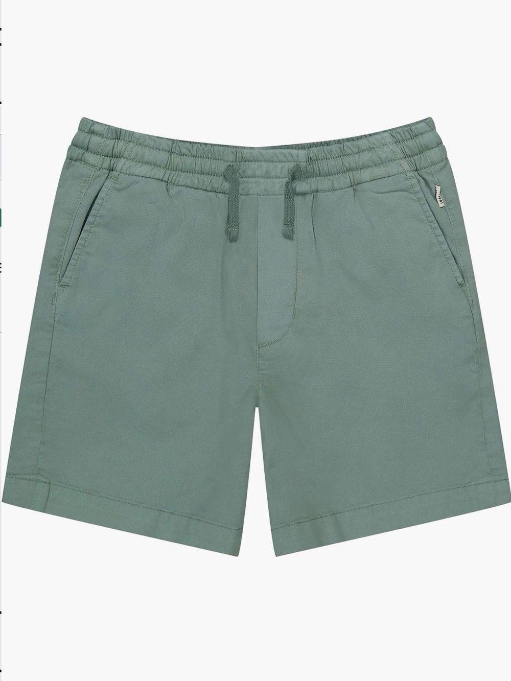 DL1961 Kid’s Sage Green Elastic-Waist Athletic Shorts